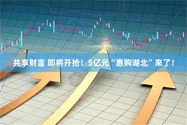 共享财富 即将开抢！5亿元“惠购湖北”来了！